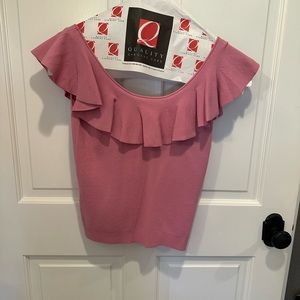 NWT Ann Taylor Ruffle Scoop Neck Sweater She’ll